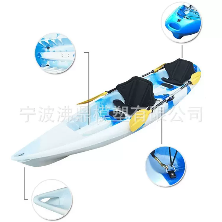 厂家直销高品质双人皮划艇/情侣艇/钓鱼艇/漂流艇/塑料船Baikal