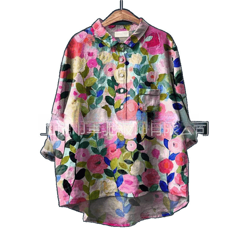 2025 ホットスタイル夏の女性の新しいアマゾン AliExpress ルーズプリントラウンドネックカジュアル大きいサイズの女性の Tシャツ|undefined