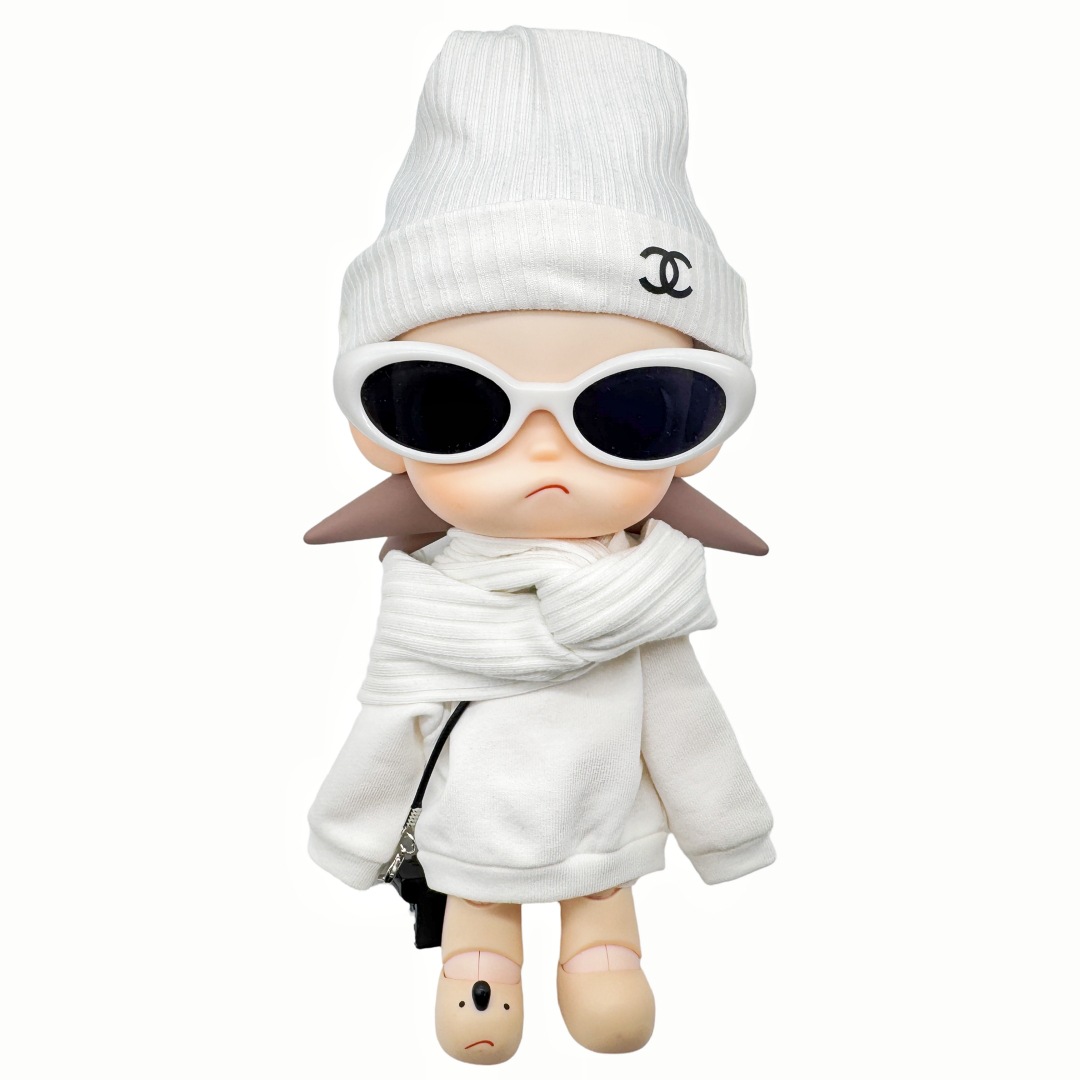 Zsiga Big Sweatshirt for Dolls, 1/8 Scale Action Figure Loose Fit Oversized Sweatshirt Trendy Doll Accessory