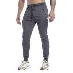 2021 foreign trade sports pants for men, quick-drying trousers, fitness pants, running training, high-elastic slim-fitting pants, one piece drop shipping