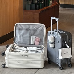 フロントオープン旅行スーツケース搭乗暗号箱ポータブル26インチフロントオープンスーツケース20インチスーツケース24インチ
