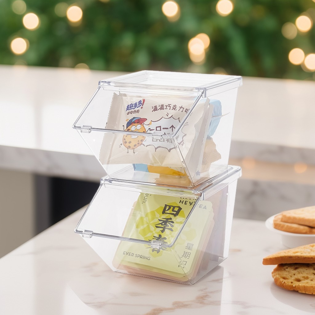 Dong Ao tea bag storage box capsule coffee flip lid dust-proof office break room desktop cosmetics storage box