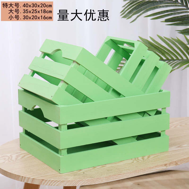 实木收纳木条箱复古装饰木箱木框箱超市陈列木箱子长方形木安金协|undefined