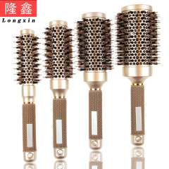 円筒形ヘアローラーセット、プロ仕様スタイリング4点セット、熱伝導性のあるアルミチューブとセラミック製ヘアローラー、ヘアスタイリング用コーム