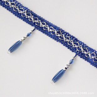 Acrylic Handmade Hanging Ball Tassel Curtain Accessories Lace Ball Pendant in Stock Xinjiang Foreign Trade Long