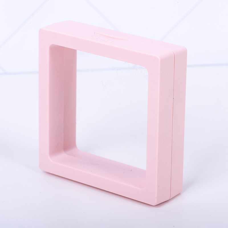 Color Transparent PE Film Box Suspension Packing Box Jewelry Ring Bracelet Box Small Jewelry Badge