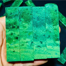 广东绿印章素章一组17方2*2*8CM广绿玉 广东孔雀绿石雅安绿山炮绿