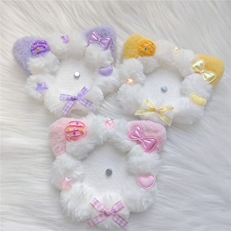 Autumn and Winter Cat Ears Cute Price Bar Ji Togu Mei Genuine 58mm Handmade Creative Handmade