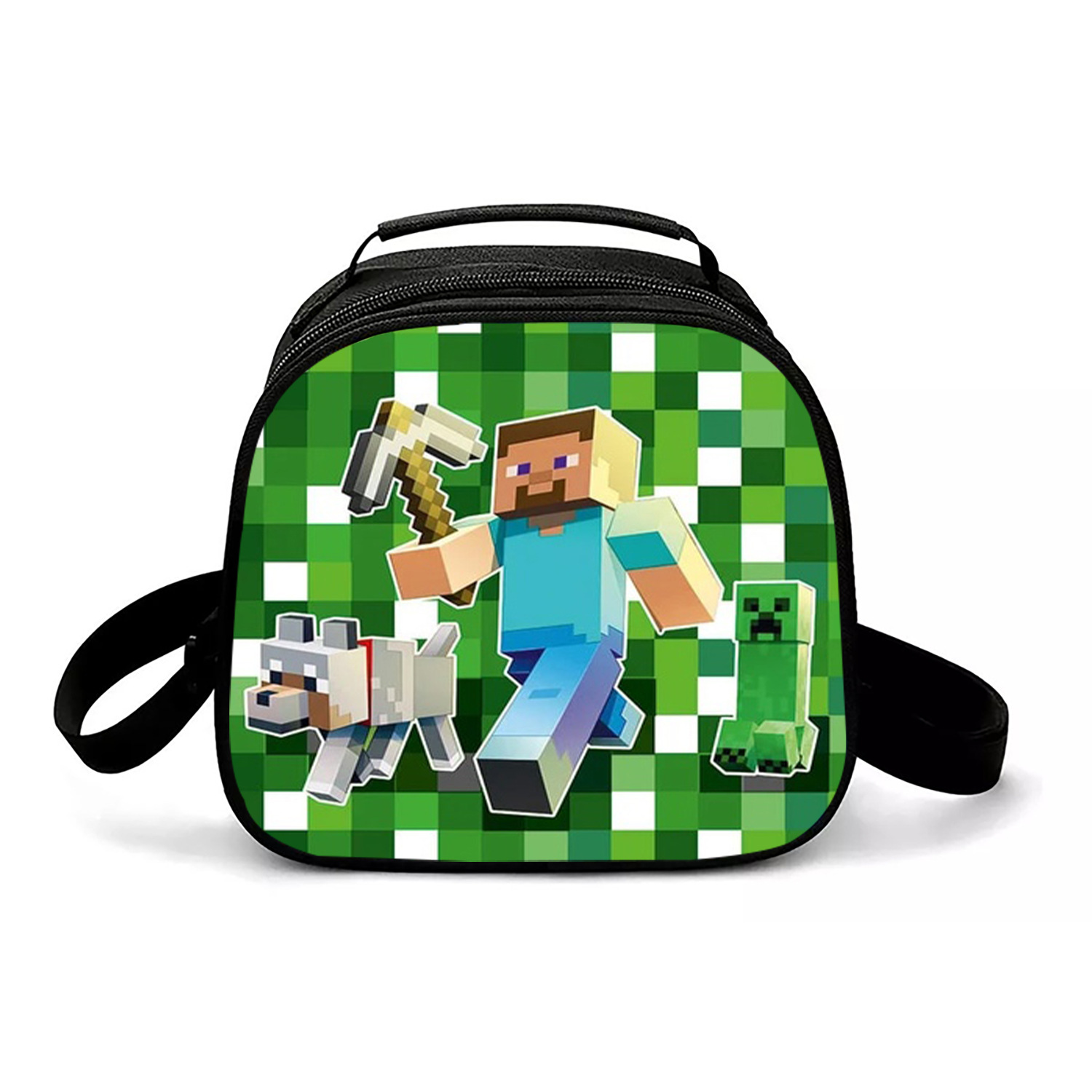 Minecraft Lunch Bag Cartoon Cute Portable Meal Bag Kuromi Children's Ice Bag Insulated Bag Ice Bag