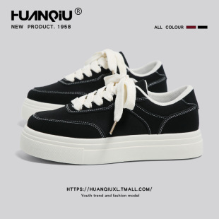 Universal Black Canvas Shoes Women's 2025 New Spring Niche Trendy Shoes Casual Retro All-match Sports Sneakers for Women