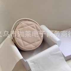 新しい円餅化粧バッグ小紅本熱押し手提げ時効女性円餅化粧箱小型携帯バッグ
