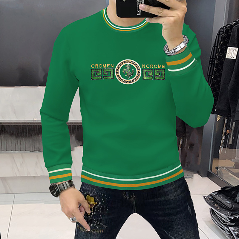 men's sweater embroidery letters between the threads long sleeved men's autumn clothing fashion brand men's youth shirt_viptrois.com