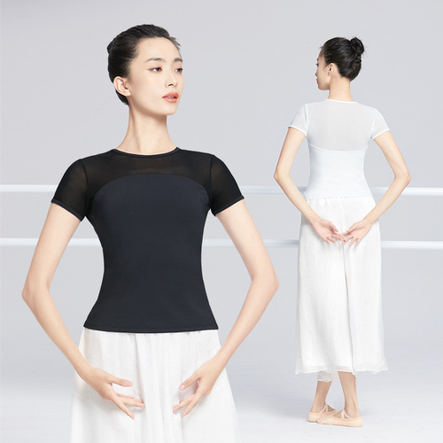 Dance clothing tops classical dance body suits for women  spring and summer new adult ballet practice clothing square dance clothing