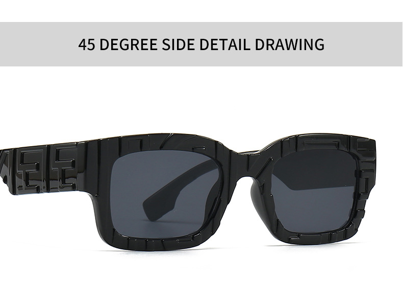 European and American sunglasses ins fashion square sunglasses men's large frame sunglasses women's sunglasses 103_voghion.com