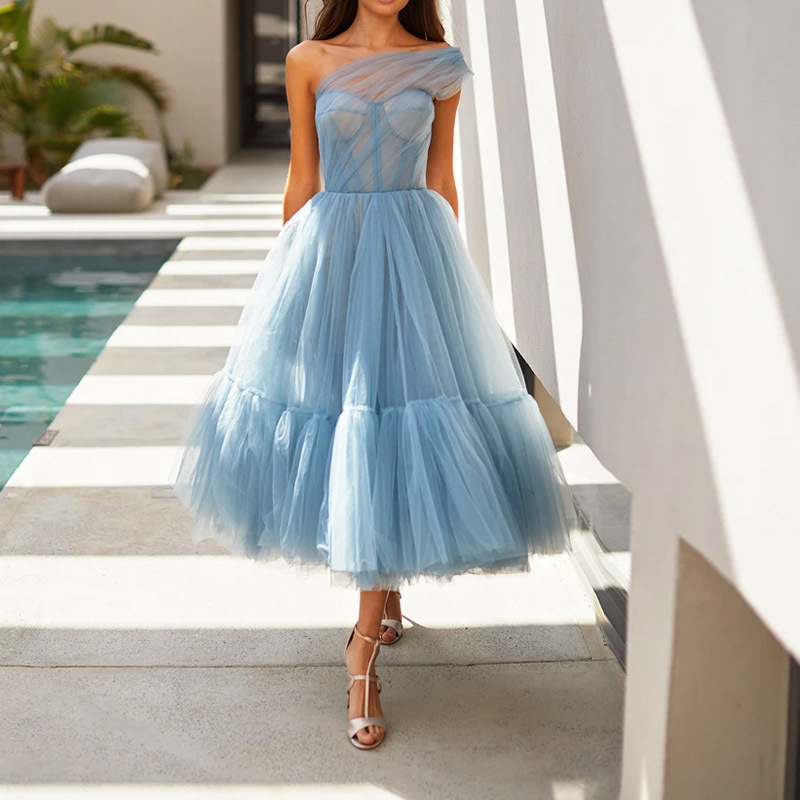 Otoño y el Invierno de Europa y América del comercio Exterior de las nuevas mujeres de la princesa vestido nuevo vestido sin mangas vestido de banquete de acogida