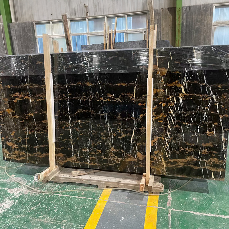天然大理石阿富汗黑金花黑色奢石材岛台板材背景墙飘窗台过门槛石|undefined
