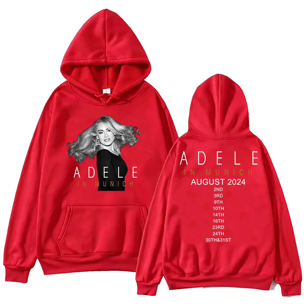 Adele In Munich Tour 2024 August Hoodie Harajuku Pullover To