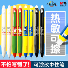 Chenlight H7104 Miffy Series Erasable Pen for Students, Soft Grip Push-Button Neutral Pen