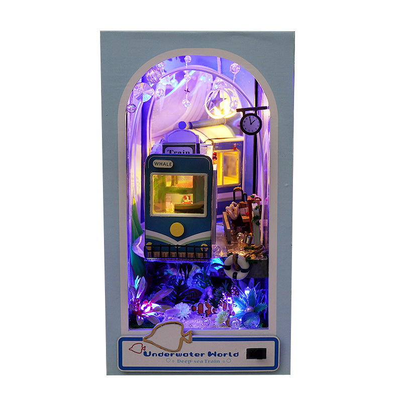 Tianyu DIY Little House Bookend TC39, Modelo 3D Submarino para Armar, Regalo Creativo para Mujeres