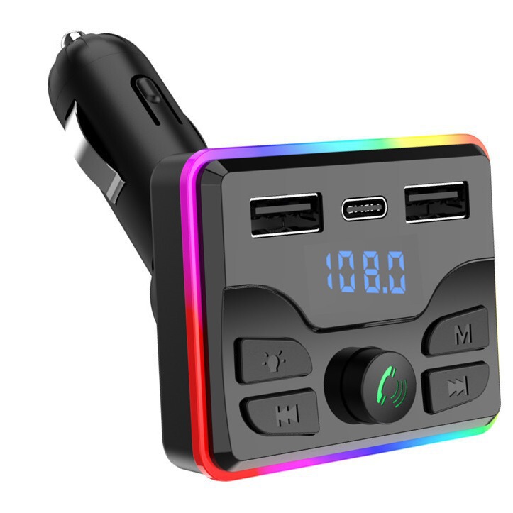 M51車載mp3 bluetoothプレーヤーusbメモリ音楽PD充電器急速充電ハンズフリー通話受信機fm送信|undefined