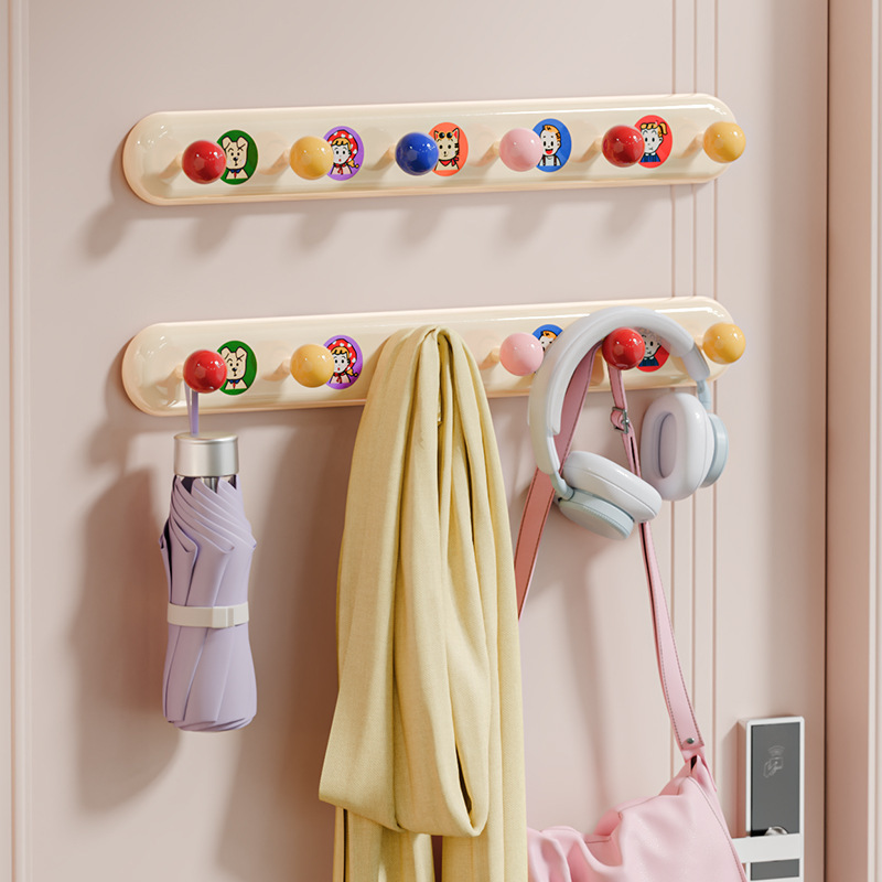 Magnetic Hook Behind the Door, Strong Load-Bearing Hook for Hanging Clothes, Kitchen Refrigerator, Traceless Hook for Bags, Hats, and Clothes Storage