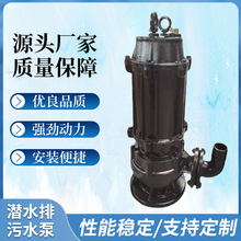 源头厂家潜水排污泵车立式回流泵大流量无阻塞离心污水排污泵批发