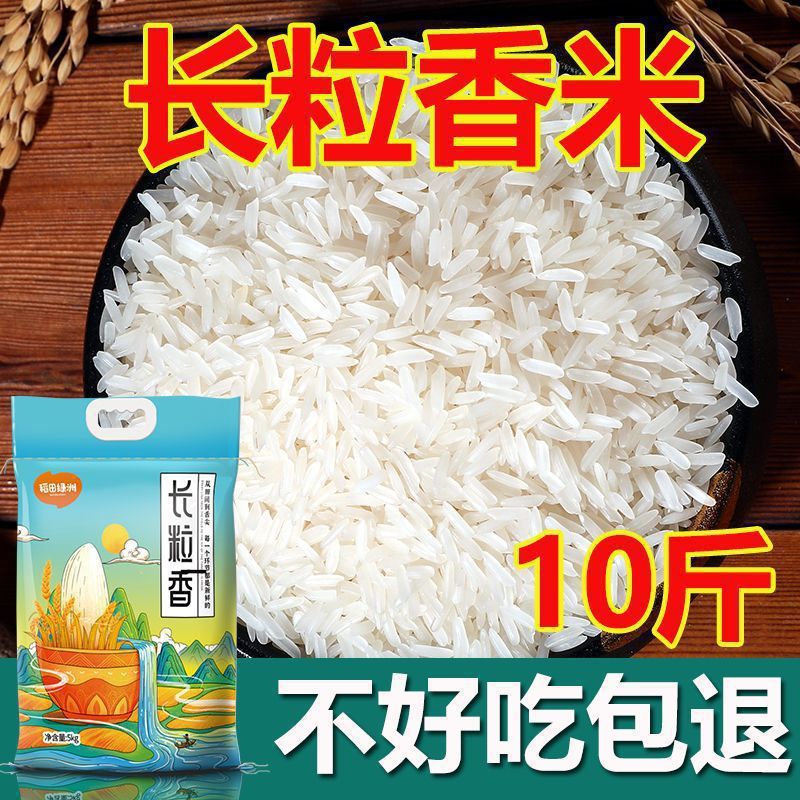 20斤长粒香米新米晚稻丝苗米煲仔饭蛋炒饭猫牙米煮饭10大米批发|undefined