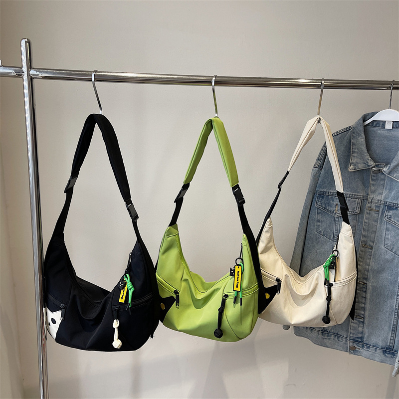 Oxford Cloth Women 2025 New Fashion Single Shoulder Large Capacity Crossbody For Class And Commute Dumpling Bag_voghion.com