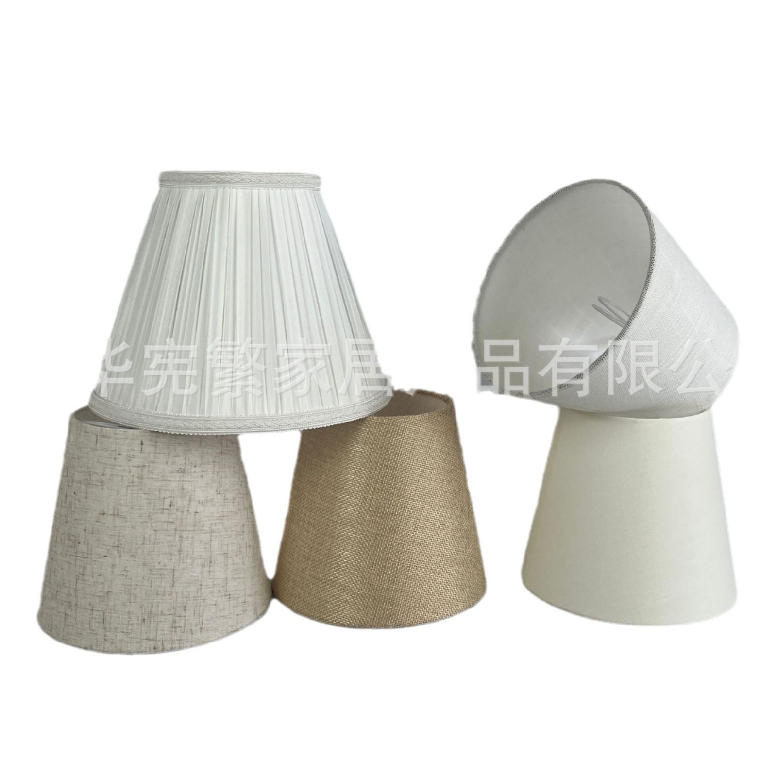 Transfronterizos de fabricación directa de lámparas de lino de burbuja accesorios de tela de chiffón pliegado sombreado DIY lámpara de escritorio creativa