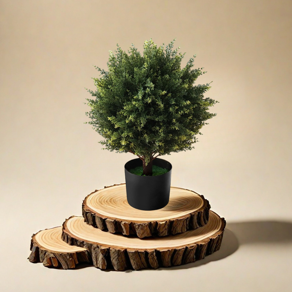 厂家直销仿真植物仿真柏树盆景亚马逊家居装饰摆件假花假树