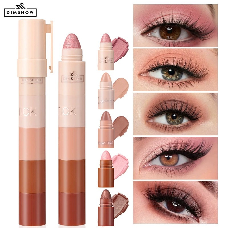 Dimshow 5-Section Lazy Eyeshadow Pen with Pearlescent Eyeshadow Stick
