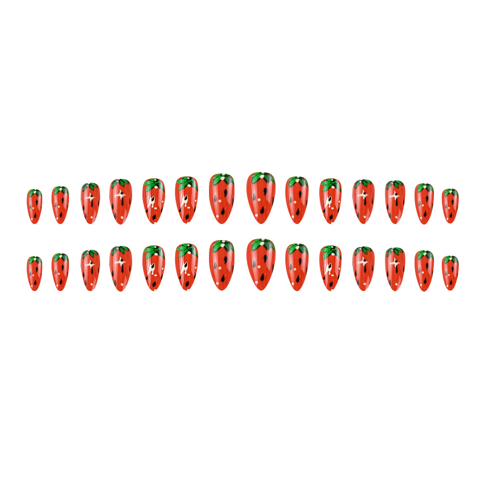 28 piezas de parche de uñas tipo gota de agua image 6