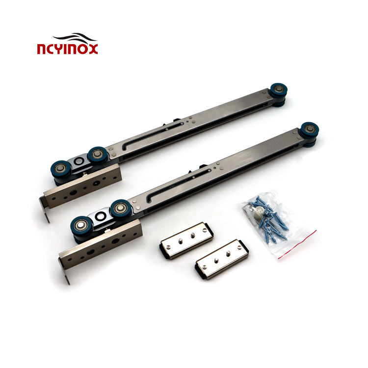 厨房客厅平移推拉门液压滚轮缓冲轨道滑轮房间静音吊轮顺滑