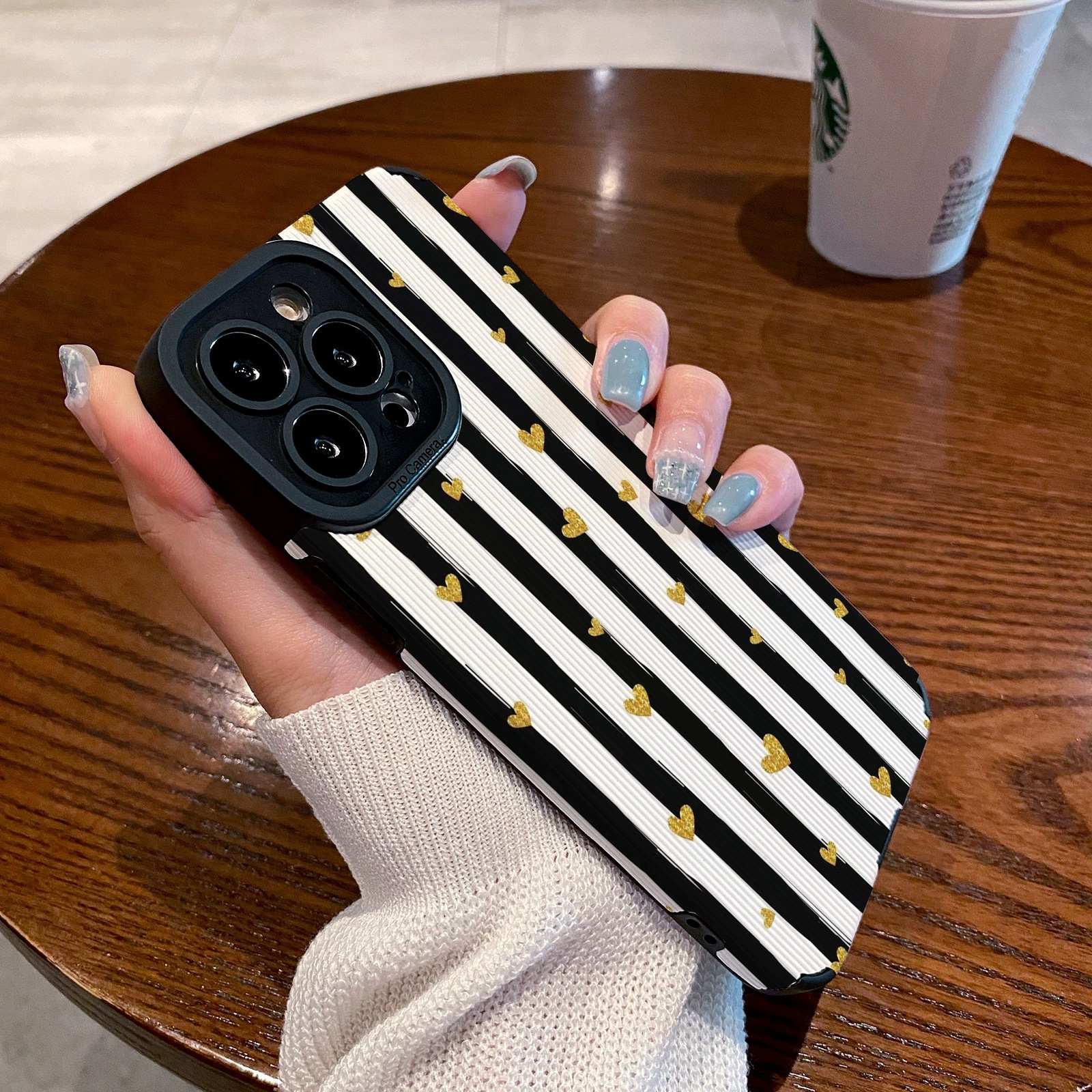 Funda de teléfono con corazón para iphone carcasa protectora_voghion.com