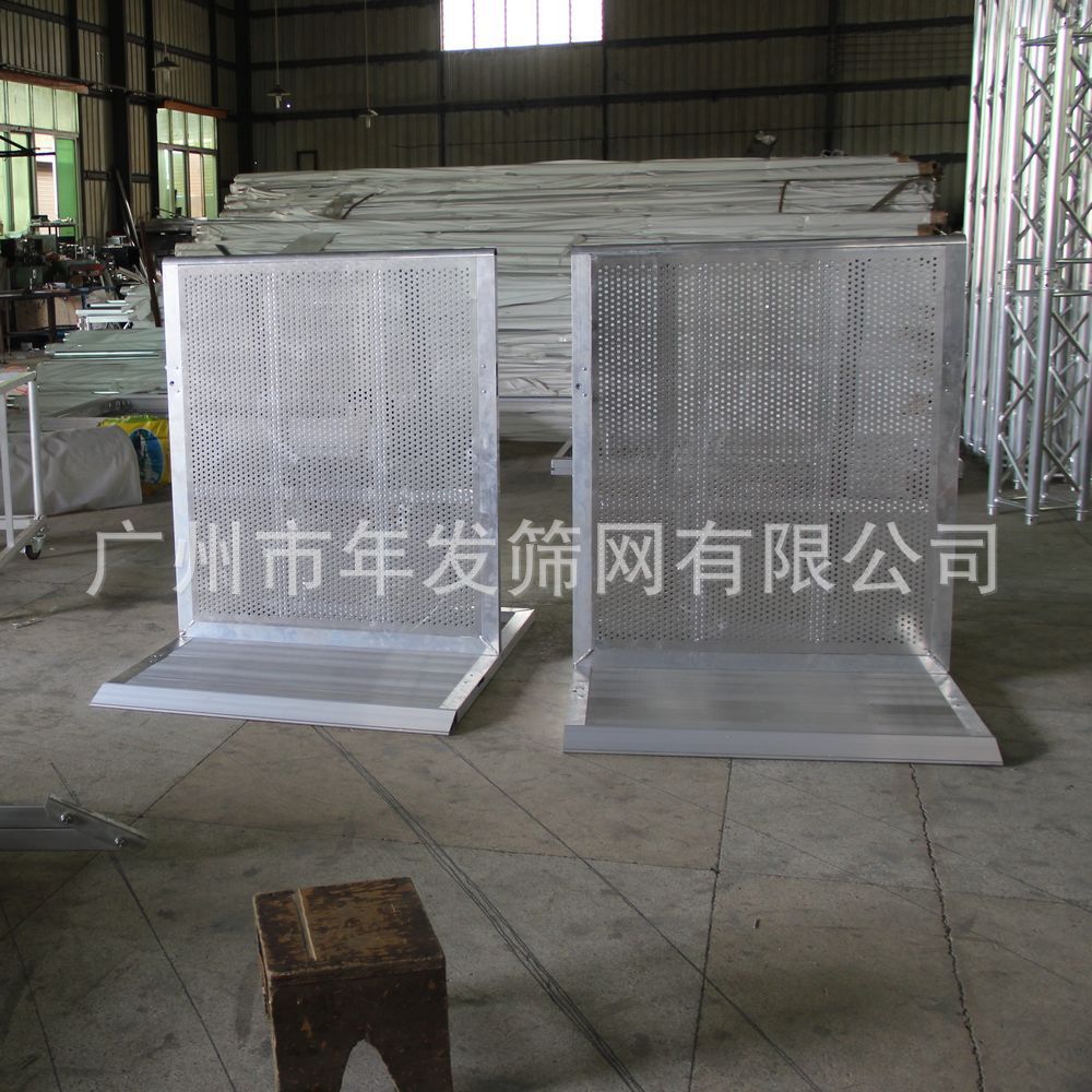 广州娱乐舞台防爆栏  1.2米高隔离人群铝合金防护栏