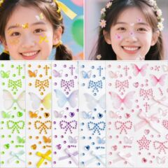 新作のオーロラ蝶の薄紗蝶は子供の舞台の顔を演出します。