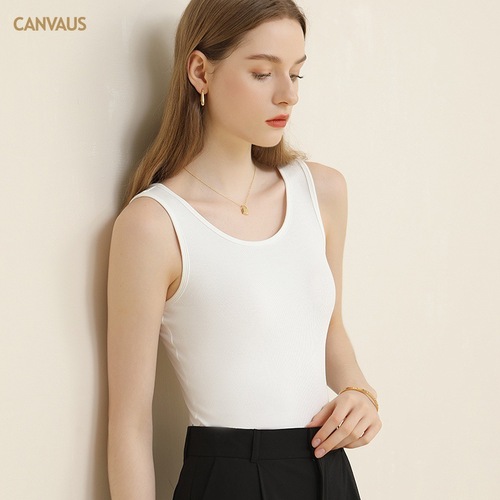 CANVAUS women's new camisole women's summer U-shaped collar slim bottoming tank top wholesale