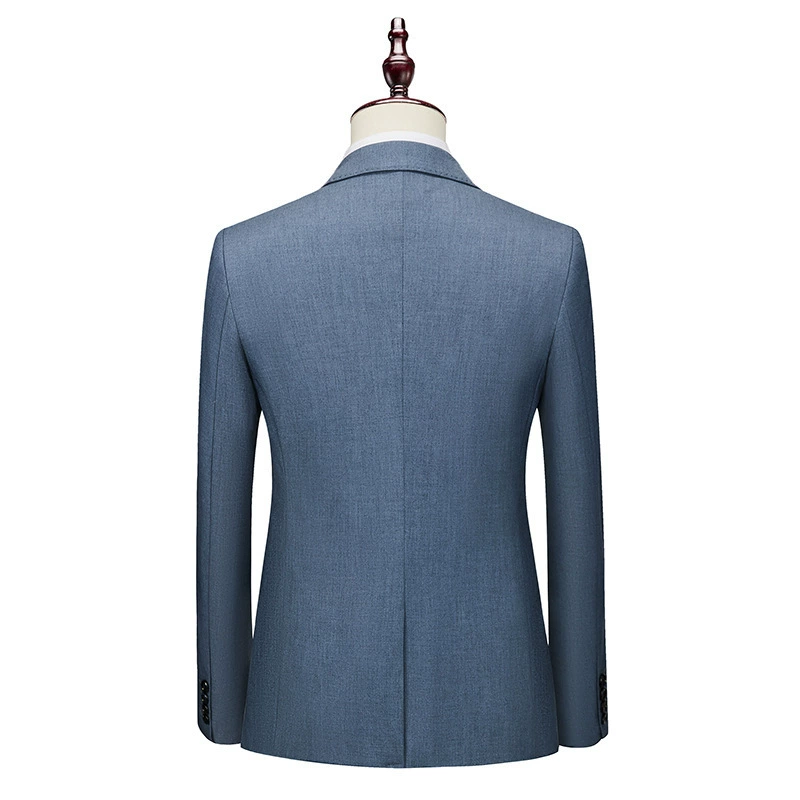 Suit, men's blue set, 2 pieces, plus size