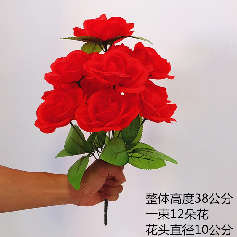 Reunión deportiva, actividades estudiantiles, baile, flores falsas coloridas, flores de plástico, flores de seda, baile, accesorios, ramo de simulación