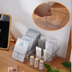 透明テーブル分格化粧品収纳ボックス多机能雑物仕切り整理ボックス冷蔵库収纳フタ付き