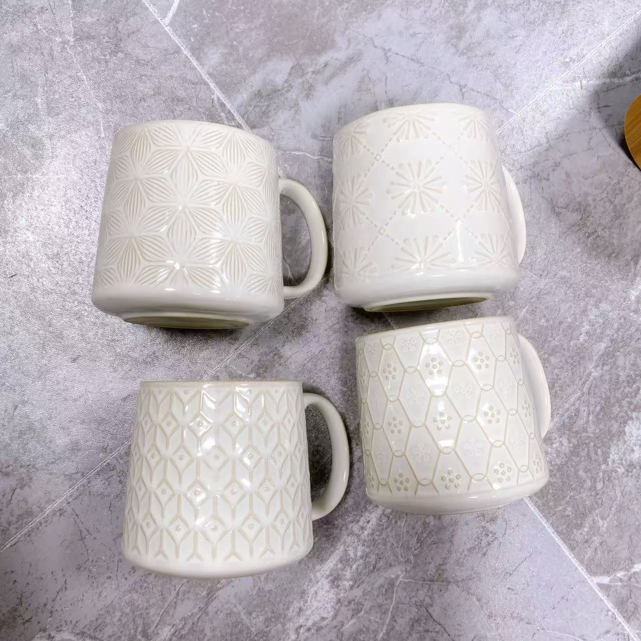 Exportación de comercio exterior caja ciega regalo taza de cerámica taza de café universal taza de agua taza de café taza de té collar rural