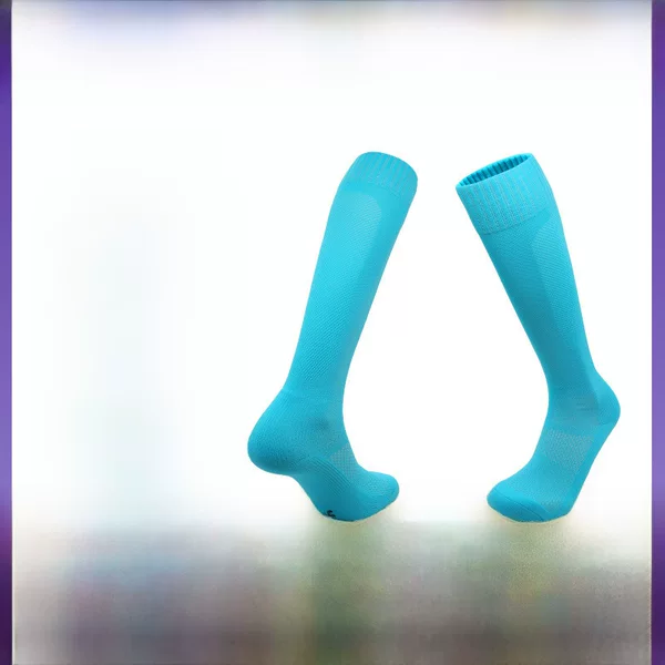 Antibacterial Football Socks, Solid Color, Adult Sweat-Absorbent Breathable Long Socks, Non-Slip Professional Sports Socks, Cross-Border Wholesale in Stock