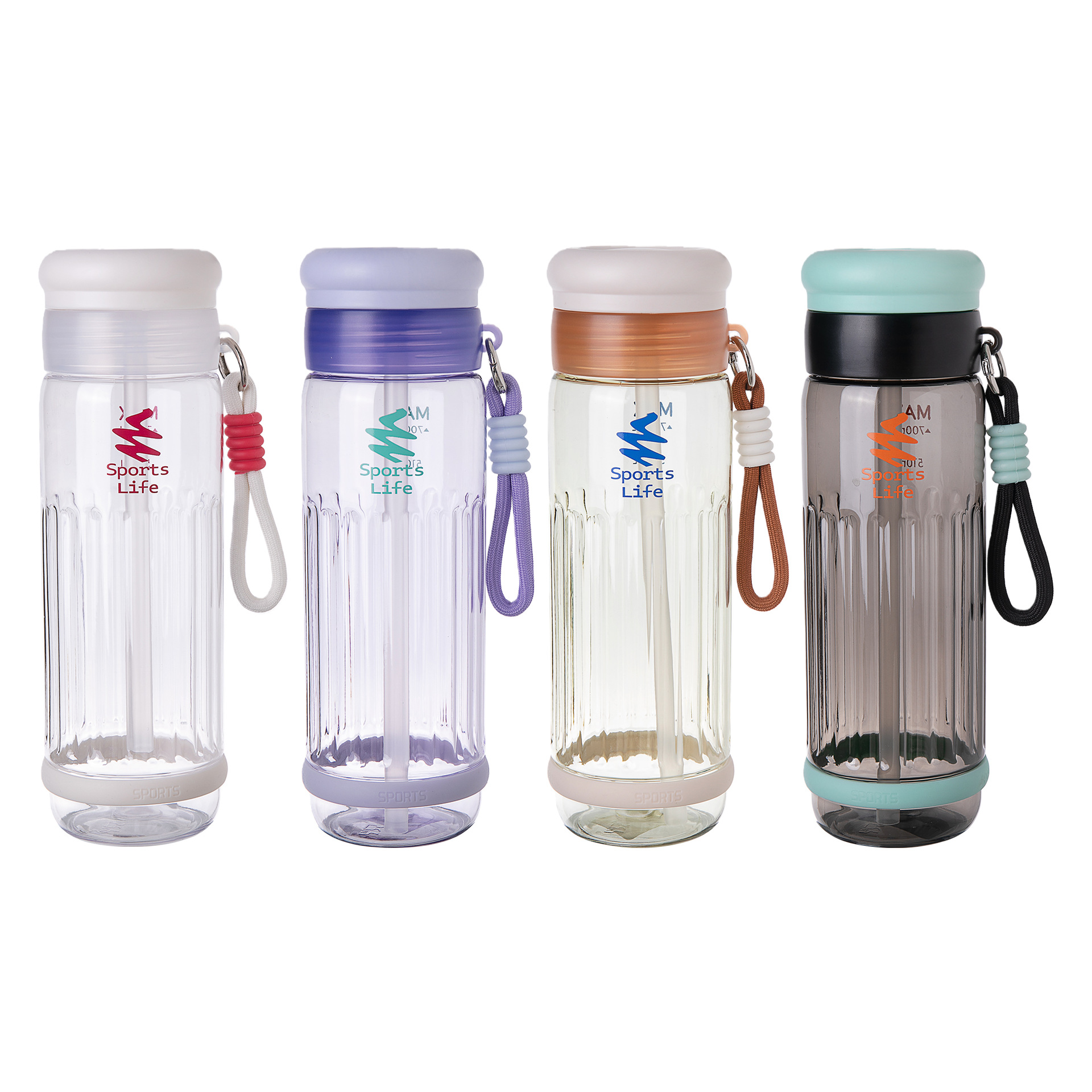 Vaso de plástico con filtro para separar té y agua, 750 ml, vaso de plástico PC para estudiantes con impresión, vaso de plástico con impresión.