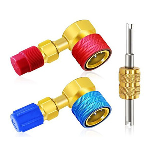 R1234yf quick plug connector set to R134A adapter set high and low voltage complete