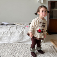 蔗梨童装女童卫衣2025新款秋装儿童洋气上衣小女孩超好看宝宝衣服