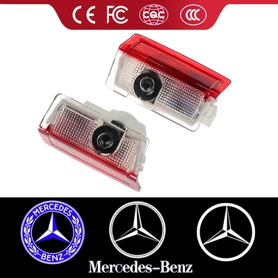 Suitable for Mercedes-Benz welcome lamp E-class C- class S-class E300L GLC door projection marker lamp laser lighting floor lamp