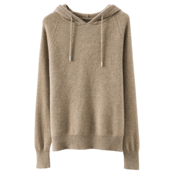 Camel solid color hoody