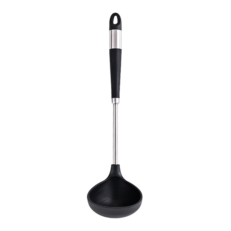 Fábrica de stock de acero inoxidable resistente a altas temperaturas, cocina doméstica, 6 conjuntos de silicona, cocina