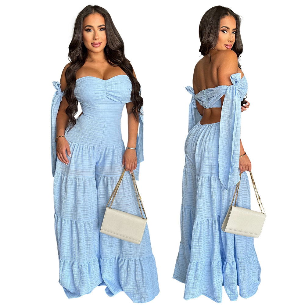 Women's Holiday Selfie Bodysuits Casual Simple Style Streetwear Solid Color Full Length Jumpsuits display picture 24