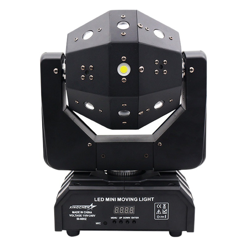 Wenjing 16 Luz de cabeza móvil giratoria Luz de barra colorida tres en uno club nocturno KTV flash Luz de disco luz láser